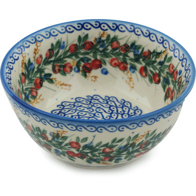 Polish Pottery Bowl 6&quot; Country Walk