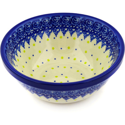 Polish Pottery Bowl 6&quot; Evening Frost