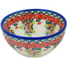Polish Pottery Bowl 6&quot; Flora Fantasia UNIKAT