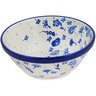 Polish Pottery Bowl 6&quot; Flowers In The Wind