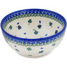 Polish Pottery Bowl 6&quot; Lucky Clovers