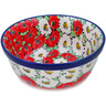 Polish Pottery Bowl 6&quot; Spring Blossom Harmony UNIKAT