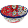 Polish Pottery Bowl 6&quot; Spring Blossom Harmony UNIKAT