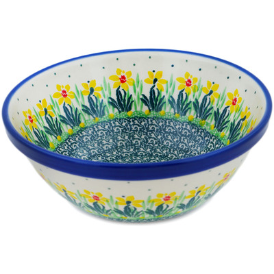 Polish Pottery Bowl 6&quot; Summer Meadow