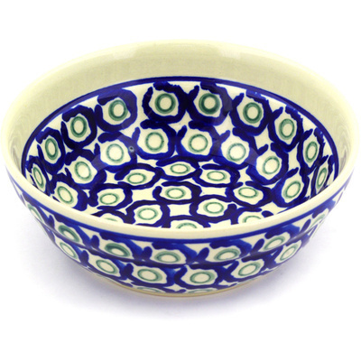 Polish Pottery Bowl 7&quot; Stampede
