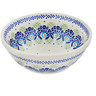 Polish Pottery Bowl 7&quot; Tail Feathers