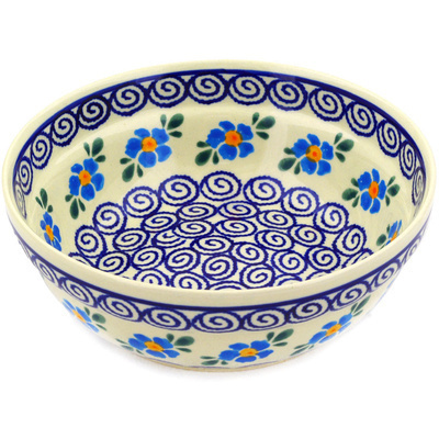 Polish Pottery Bowl 7&quot; Zen Floral