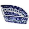 Polish Pottery Bowl 8&quot; Floral Butterfly