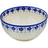 Polish Pottery Bowl 9&quot; The Floral Wish