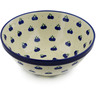 Polish Pottery Bowl 9&quot; Wild Blueberry