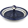 Polish Pottery Bowl with Handles 14&quot; Flowering Peacock