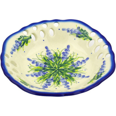 Polish Pottery Bowl with Holes 8&quot;