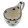 Polish Pottery Bowl with Loop Handle 16 oz Wild Blueberry
