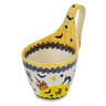 Polish Pottery Bowl with Loop Handle Scary Boo UNIKAT
