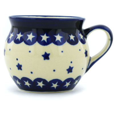 Polish Pottery Bubble Mug 10 oz Morning Stars