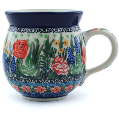 Polish Pottery Bubble Mug 12oz Floral Bounty UNIKAT