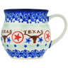 Polish Pottery Bubble Mug 13 oz Texas State