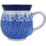 Polish Pottery Bubble Mug 16 oz Bountiful Bluebonnets