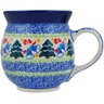 Polish Pottery Bubble Mug 16 oz Christmas Bells Ring