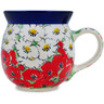 Polish Pottery Bubble Mug 16 oz Spring Blossom Harmony UNIKAT