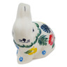 Polish Pottery Bunny Figurine 3&quot; Tropical Florals