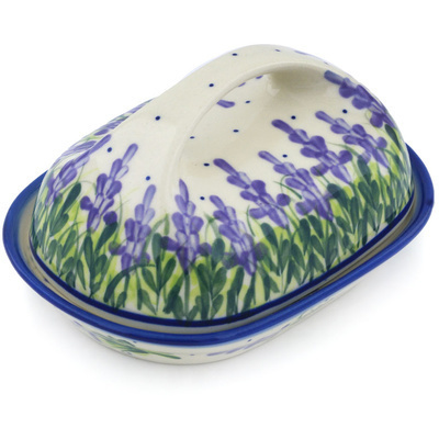 Polish Pottery Butter Dish 7&quot;