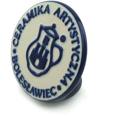 Polish Pottery CA Factory Logo 4&quot; Blue Eyes
