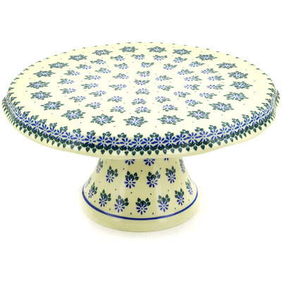 Polish Pottery Cake Stand 12&quot;