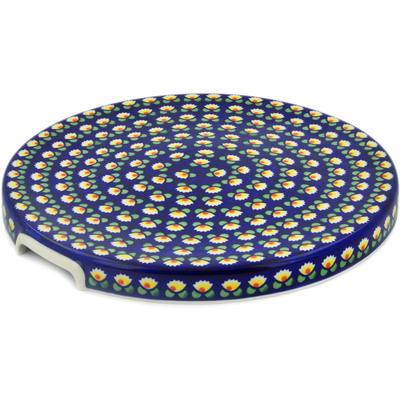 Polish Pottery Cake Stand 13&quot; Waterlily