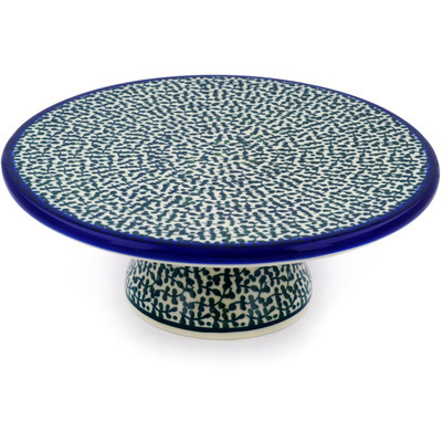 Polish Pottery Cake Stand 8&quot;