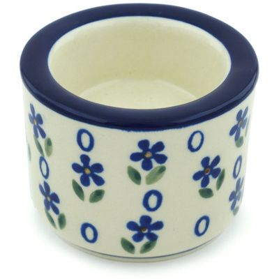 Polish Pottery Candle Holder 3&quot; Daisy Sprinkles