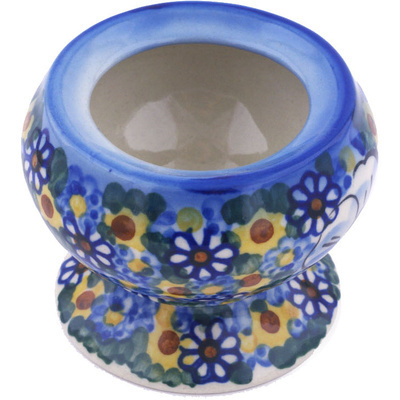 Polish Pottery Candle Holder 3&quot; UNIKAT