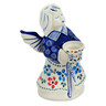 Polish Pottery Candle Holder 7&quot; Baby Blooms UNIKAT