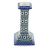 Polish Pottery Candle Holder 7&quot; Daises And Tall Grass UNIKAT