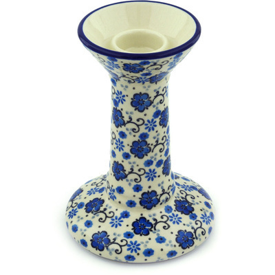 Polish Pottery Candle Holder 7&quot; Dance With Joy