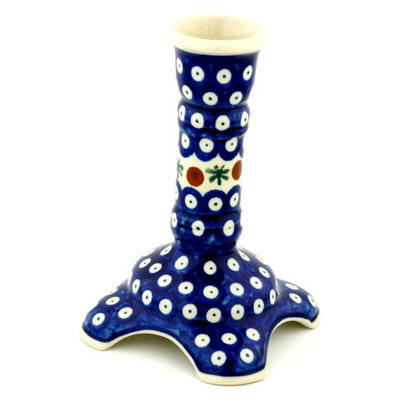 Polish Pottery Candle Holder 7&quot; Mosquito