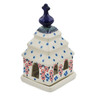Polish Pottery Chapel Candle Holder 8&quot; Kismet Red