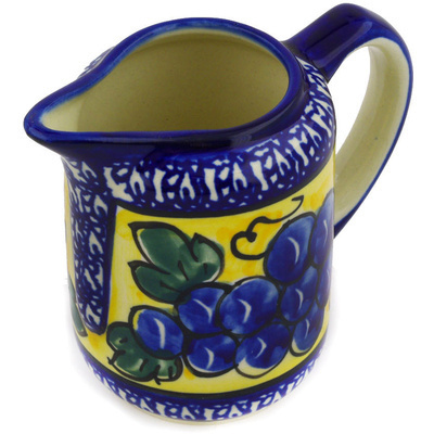 Polish Pottery Creamer 7 oz Tuscan Grapes