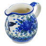 Polish Pottery Creamer Small Hummingbird Blue UNIKAT