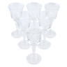 Glass Crystal Wine Glass Set of 6 7&quot; Crystal Jewel