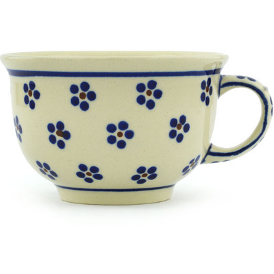 Polish Pottery Cup 7 oz Daisy Dots