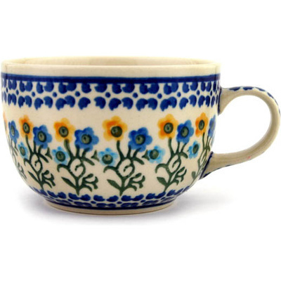 Polish Pottery Cup 9 oz Field Of Wildflowers