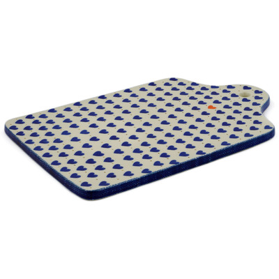 Polish Pottery Cutting Board 11&quot; Heart Of Hearts