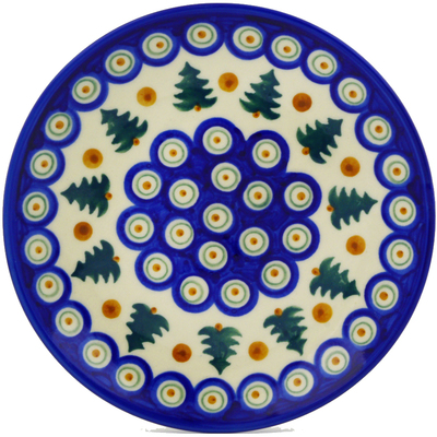Polish Pottery Dessert Plate 7&frac12;-inch Autumn Evergreen