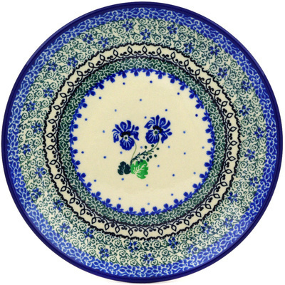 Polish Pottery Dessert Plate Blue Ambrosia