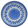 Polish Pottery Dessert Plate Forget-me-not Summer Wreath
