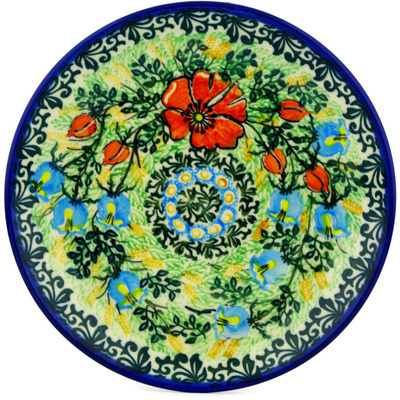 Polish Pottery Dessert Plate Memories In Bloom UNIKAT