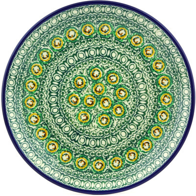 Polish Pottery Dessert Plate Persian Rug UNIKAT