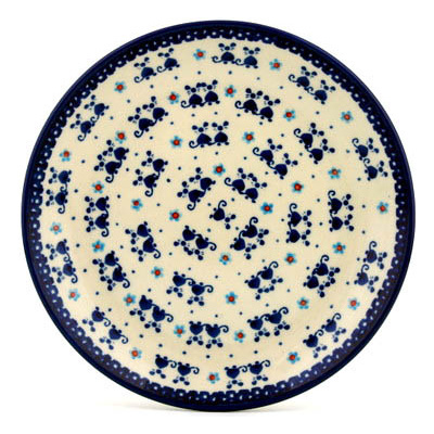 Polish Pottery Dessert Plate Two Blind Mice