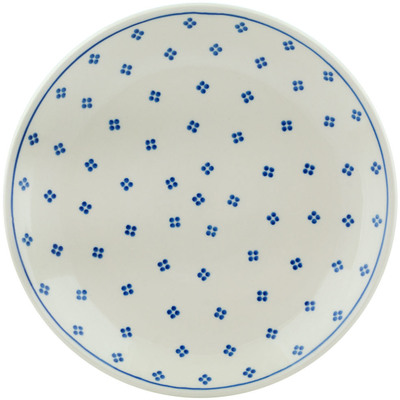 Polish Pottery Dinner Plate 10&frac12;-inch 4 Dot Splash